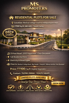 Residential Plot for Sale in Srinivasapuram, Thanjavur (2700 Sq.ft.)