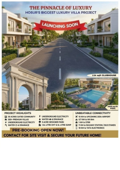 Villa for Sale in Rayakottai Road, Hosur (1500 Sq.ft.)