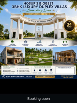 Villa for Sale in Rayakottai Road, Hosur (1519 Sq.ft.)
