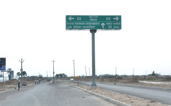 North east facing residential plot on B road sector 88, Mohali.