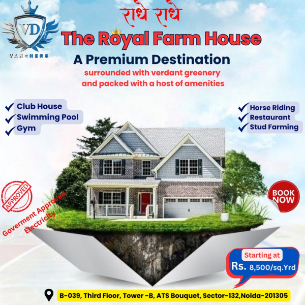 farmhouse for sale in vrindavan chhata the royal farmhouse