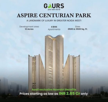 Gaur Aspire Centurian Park | Starting ₹2.88 Cr* & Lift in Iconic Tower | Invest in Gaur's New Project