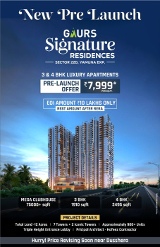 Gaur New Launch Sector 22D | Gaur Yamuna Expressway