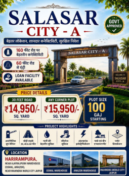 Residential Plot for Sale in Jaipur (111 Sq. Yards)