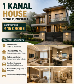 Independent House for Sale in Sector 10, Panchkula (500 Sq. Yards)