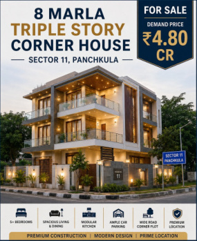 Independent House for Sale in Sector 11, Panchkula (195 Sq. Yards)