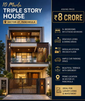 Independent House for Sale in Sector 7, Panchkula (255 Sq. Yards)