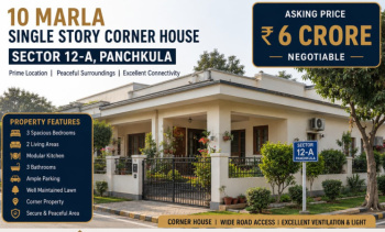 Independent House for Sale in Sector 12A, Panchkula (250 Sq. Yards)