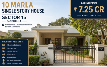 Independent House for Sale in Sector 15, Panchkula (250 Sq. Yards)