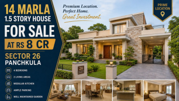 Independent House for Sale in Sector 26, Panchkula (350 Sq. Yards)