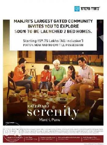 KALPATRU SERINITY - EMI TILL PASSION PAY ONLY 5%