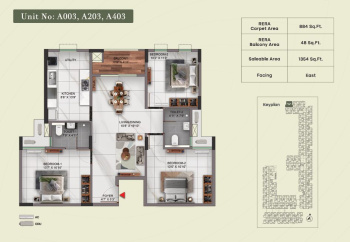 Flats & Apartments for Sale in Padur, Chennai (1354 Sq.ft.)