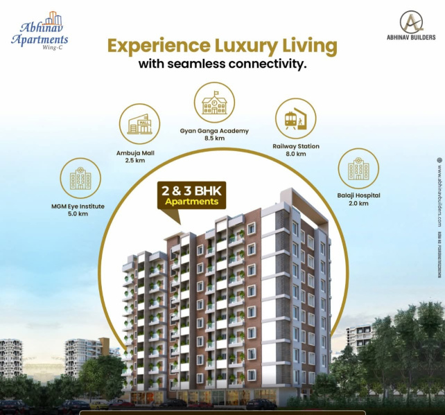 RERA Registered Ready-to-Move Flats in Abhinav Apartment, Mowa Daldal Seoni