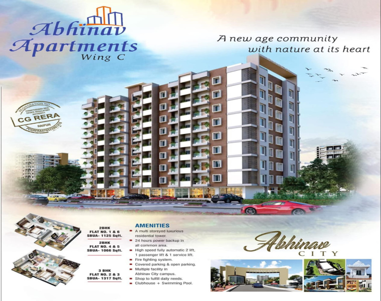 RERA Registered Ready-to-Move Flats in Abhinav Apartment, Mowa Daldal Seoni