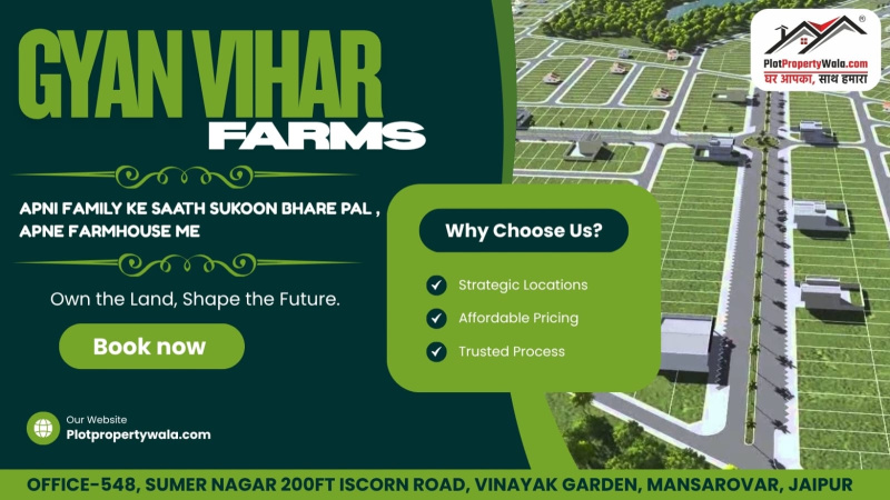 1 RK Farm House For Sale In Diggi Road, Jaipur (1000 Sq. Yards)