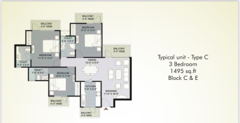 3BHK Flat on sale in Sector 92 Gurgaon