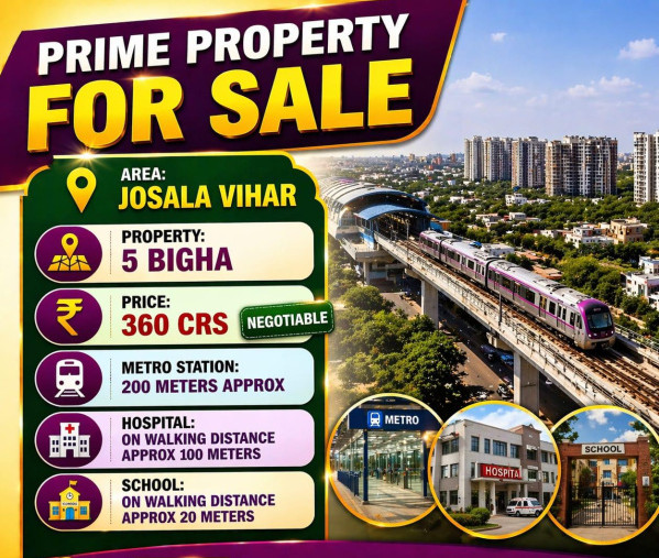 Agricultural/Farm Land for Sale in Jasola, Delhi (5 Bigha)