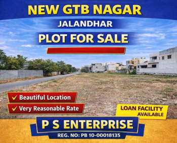 Residential Plot for Sale in GTB Nagar, Jalandhar (10 Marla)