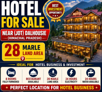 Hotel & Restaurant for Sale in Court Road, Dalhousie (28 Marla)
