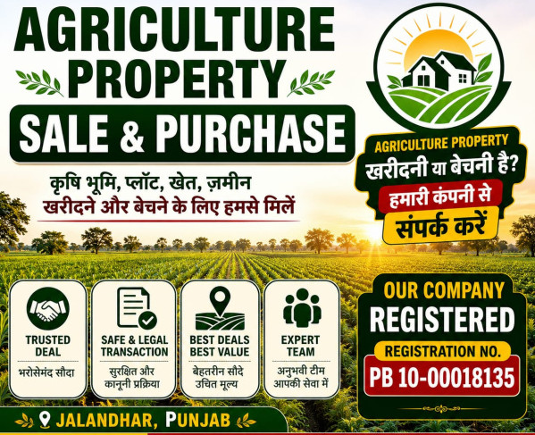 Agricultural/Farm Land for Sale in Alawalpur, Jalandhar (10 Ares)