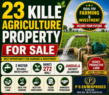 Agricultural/Farm Land for Sale in Jandiala, Jalandhar (23 Acre)