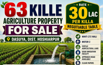 63 Acre Agricultural/Farm Land for Sale in Dasuya, Hoshiarpur