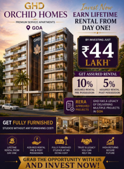 Flats & Apartments for Sale in North Goa, Goa (420 Sq.ft.)