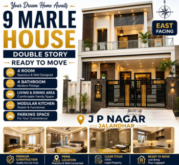 4 BHK Independent House for Sale in JP Nagar, Jalandhar (9 Marla)