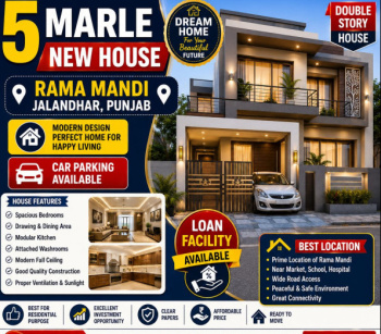 3 BHK Independent House for Sale in Rama Mandi, Jalandhar (5 Marla)
