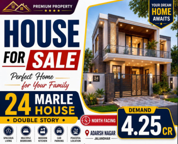 Independent House for Sale in Adarsh Nagar, Jalandhar (24 Marla)