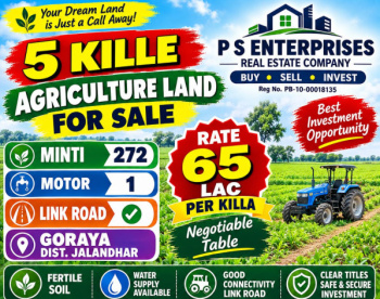 Agricultural/Farm Land for Sale in Goraya, Jalandhar (5 Acre)