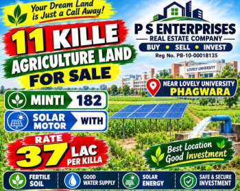 11 Acre Agricultural/Farm Land for Sale in Model Town, Phagwara