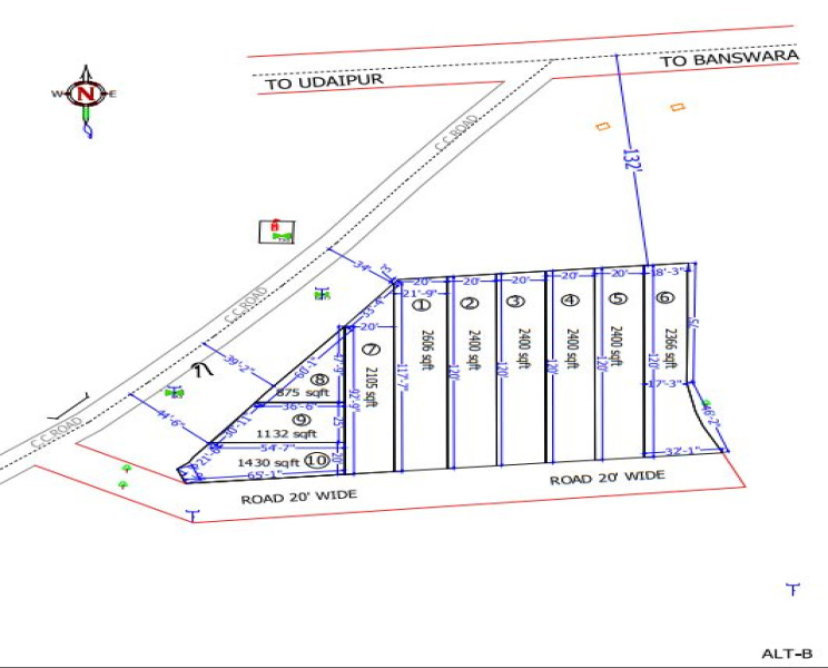 875 Sq.ft. Commercial Lands /Inst. Land For Sale In Udaipur Road, Banswara