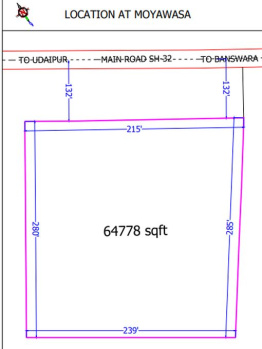 64778 Sq.ft. Industrial Land / Plot for Sale in Garhi, Banswara