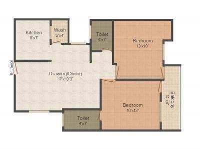Ready Possession Spacious 2 bhk flat at an excellent location at a reasonable rate