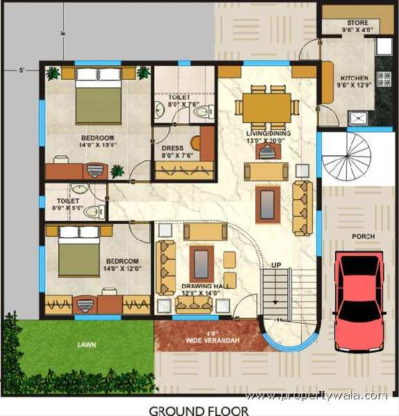 ON 3600 SQ.FT PLOT READY POSSESSION INDEPENDENT HOUSE IN A COVERED CAMPUS TOWNSHIP OF BAWADIAKALA