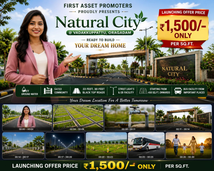 Residential Plot For Sale In Walajabad, Chennai (1000 Sq.ft.)