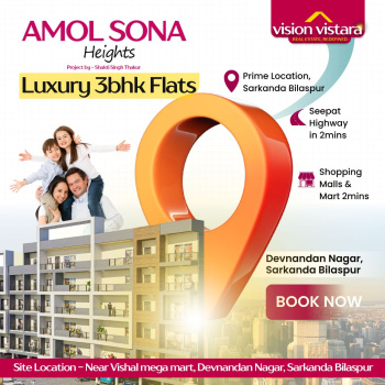 Flats & Apartments for Sale in Sarkanda, Bilaspur (1425 Sq.ft.)