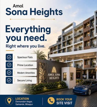 Flats & Apartments for Sale in Sarkanda, Bilaspur (1400 Sq.ft.)
