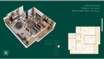Flats & Apartments for Sale in Majas Wadi, Mumbai (729 Sq.ft.)