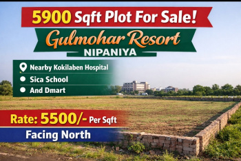5900sqft plot for sale Gulmohar Resort Nipaniya