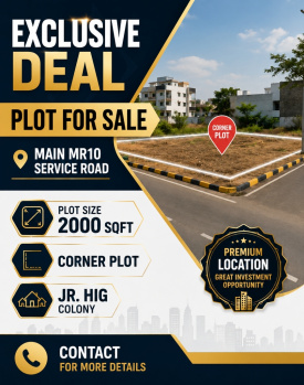 2000sqft Main MR10 Road touch Plot for Sale