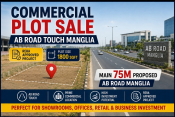 Full Commercial Plot for sale AB Road Manglia