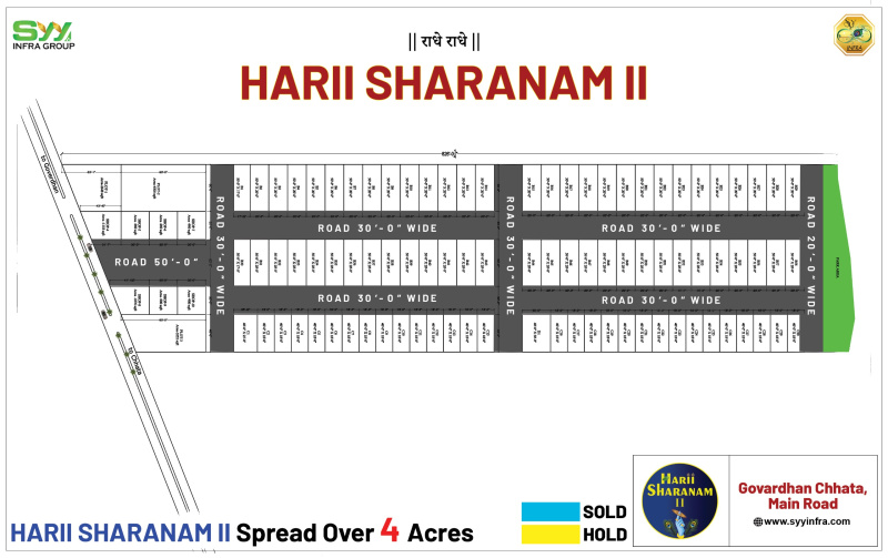 Residential Plot for Sale in Goverdhan Road, Mathura (80 Sq. Yards)