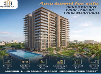 🔥No Brokerage Deal🔥  🏠 3BHK Project For Sale At Prime Location Linkin Road Ahmedabad.