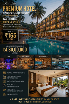 Hotel & Restaurant for Sale in Vagator, Goa (70000 Sq.ft.)