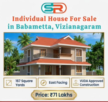 Independent House for Sale in Babametta, Vizianagaram (167 Sq.ft.)