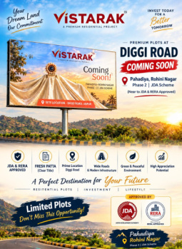 Residential Plot for Sale in Diggi Road, Jaipur (122 Sq. Yards)