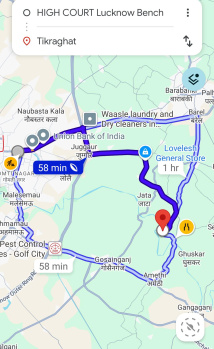 टिकरा, सत्तरिख बाराबंकी, चक रोड पर 65 बीघा पक्के या 1768000 वर्ग �