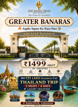 Residential Plot for Sale in Babatpur, Varanasi (800 Sq.ft.)